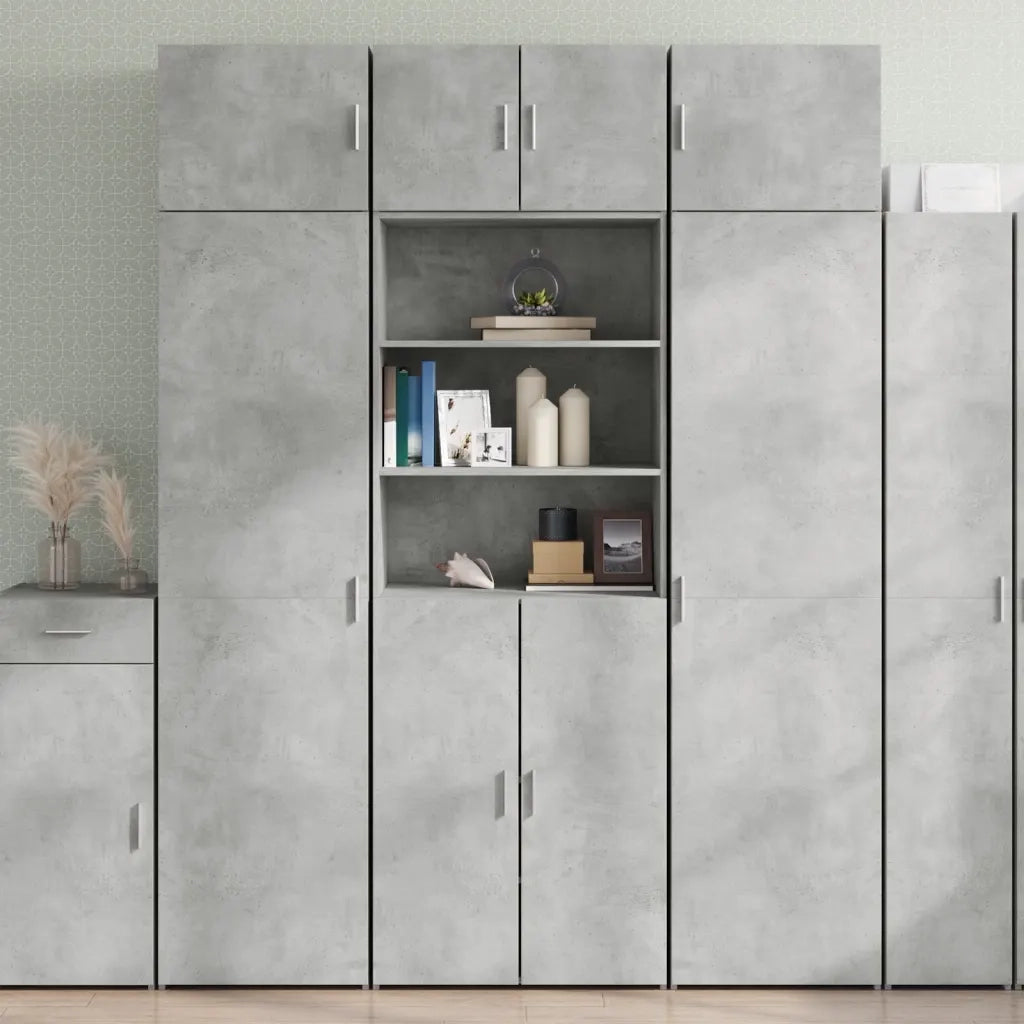 Armadietto Grigio Cemento 70x42,5x225 cm in Truciolato CFW1722737