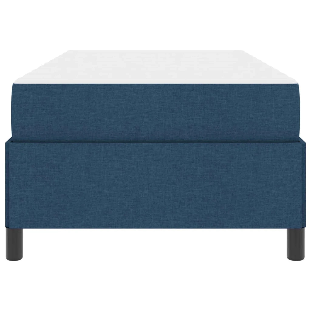 Letto a molle con materasso Blu 90 x 190 cm Tessuto