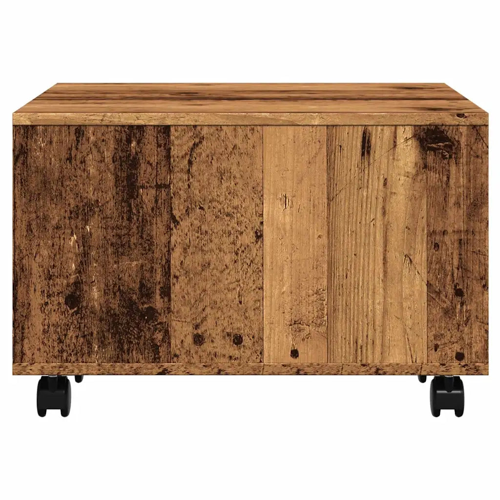Tavolino da Salotto-Tavolino da soggiorno-Tavolo Legno Antico 60x60x38 cm Legno Multistrato