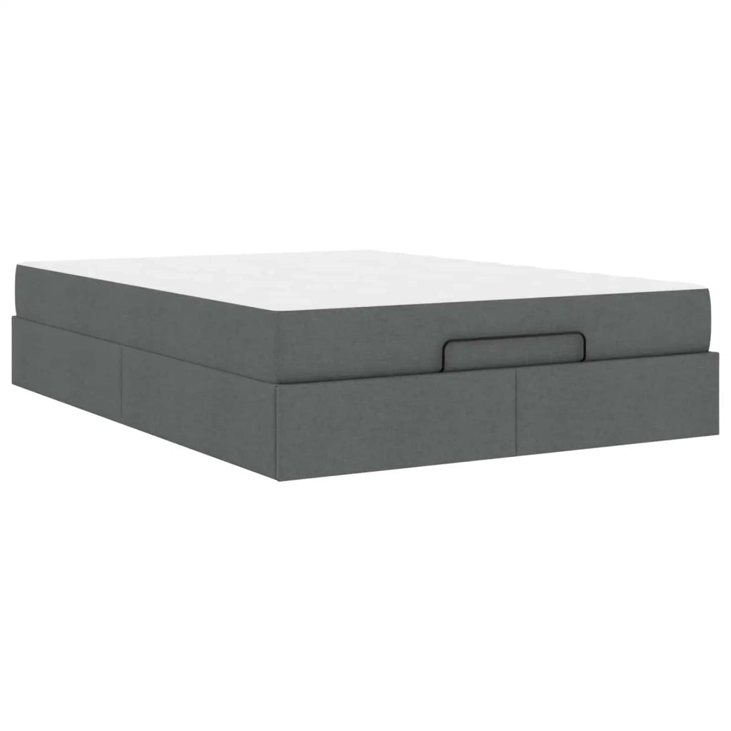Struttura letto con materasso 2 pcs Grigio Sfumato Tessuto 3399495