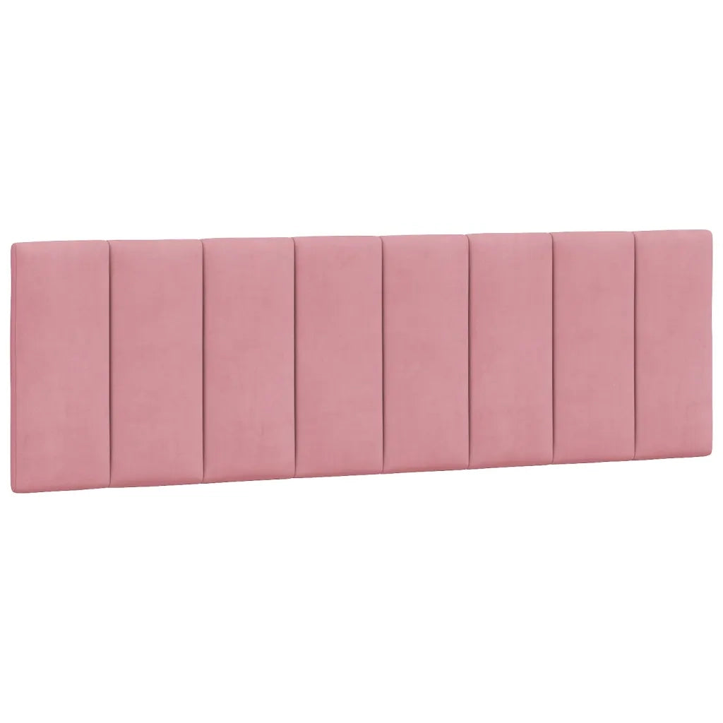 Cuscino Testiera Hanko Rosa 160 cm in Velluto 374680