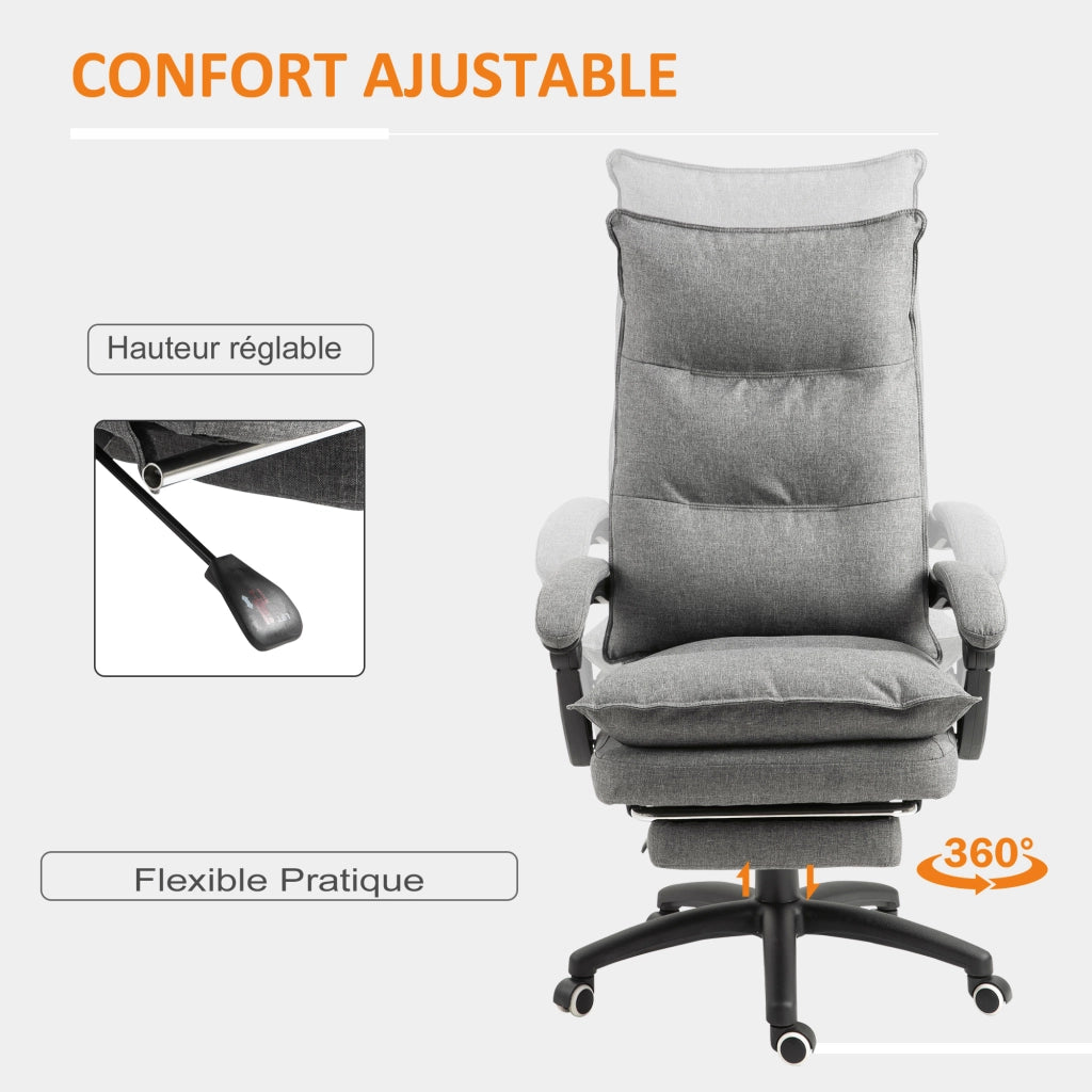 Sedia da ufficio massaggiante ergonomica ¨C Minimal ¨C grigio