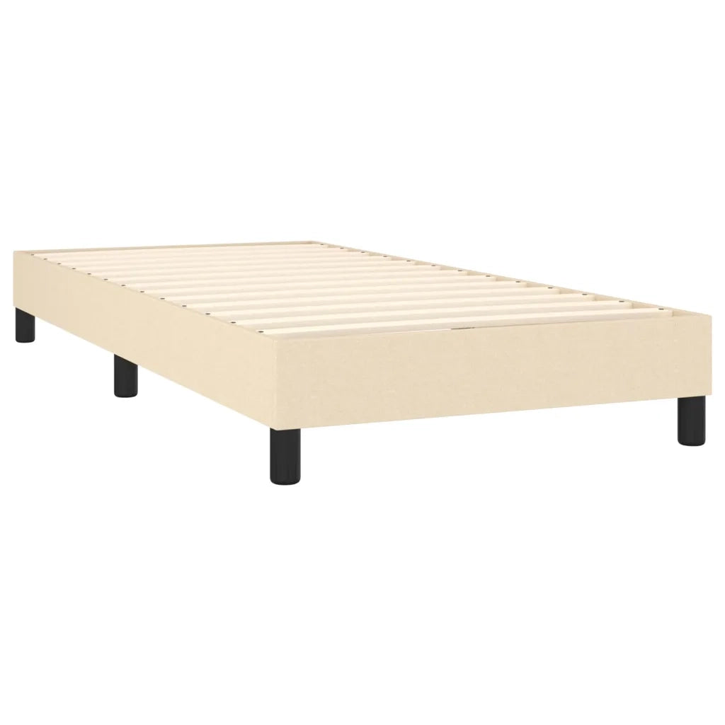 Giroletto a Molle con Materasso Crema 80x200 cm inTessuto 3126282
