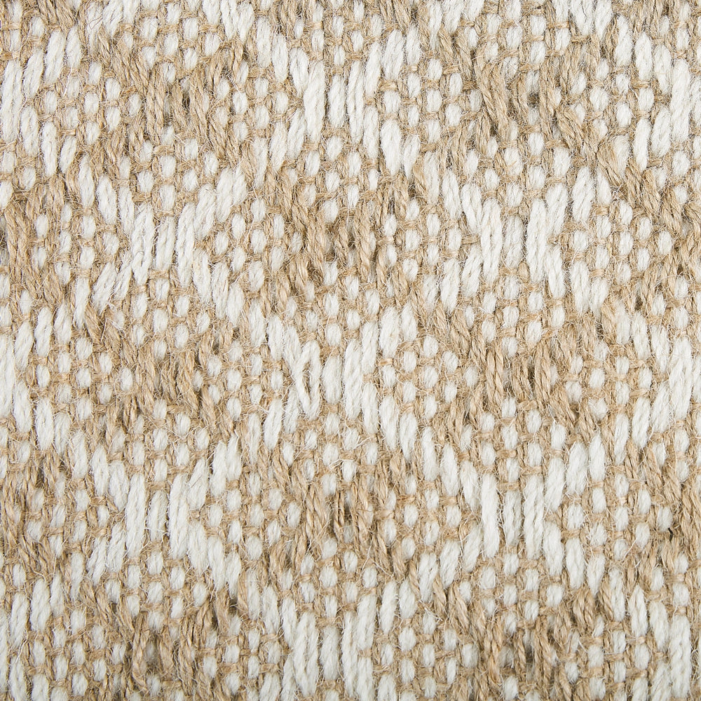 Tappeto passatoia Beige Iuta e Lana 50 x 80 cm Piccolo Tessuto a Mano Boho Corridoio Camera da Letto