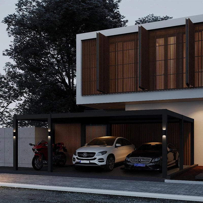 Carport Ombréa (2 veicoli + annesso di stoccaggio) - 6x7m