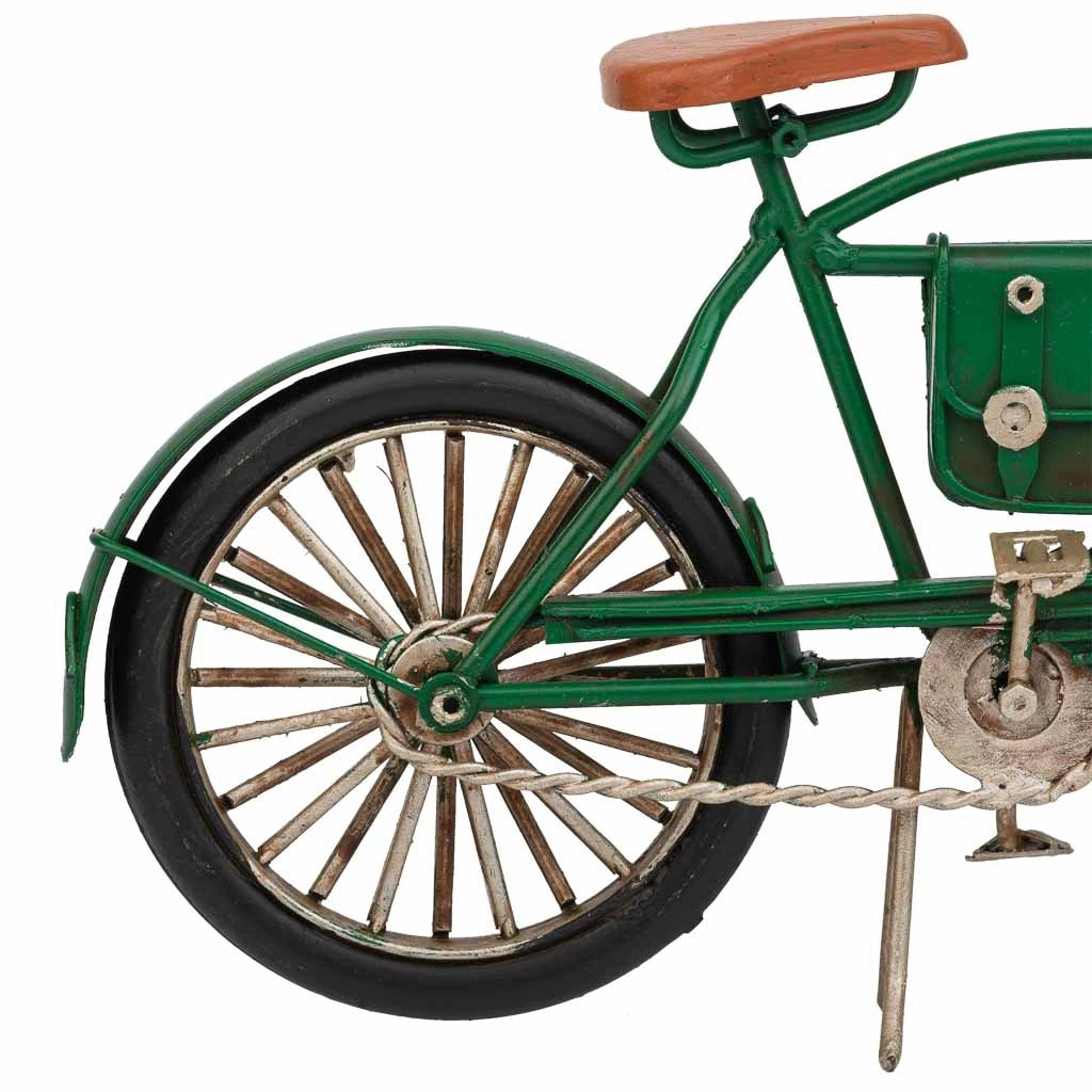 Bicicletta metallo verde 22x7x13h