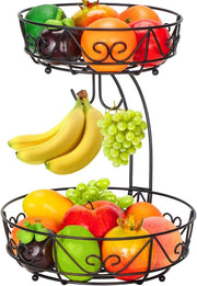 Fruitiera a 2 piani - spaziale - per frutta e verdure