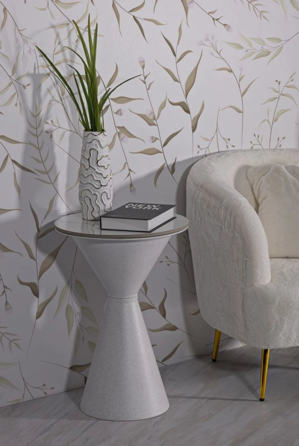 TAVOLINETTO WHITE DOUBLE CM Ø 44,5x63