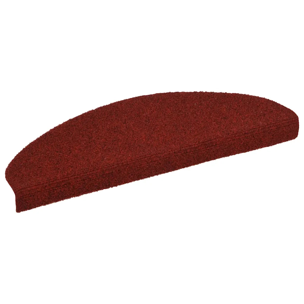 Tappetini Autoadesivi per Scale 15 pz 65x21x4 cm Rosso 132700