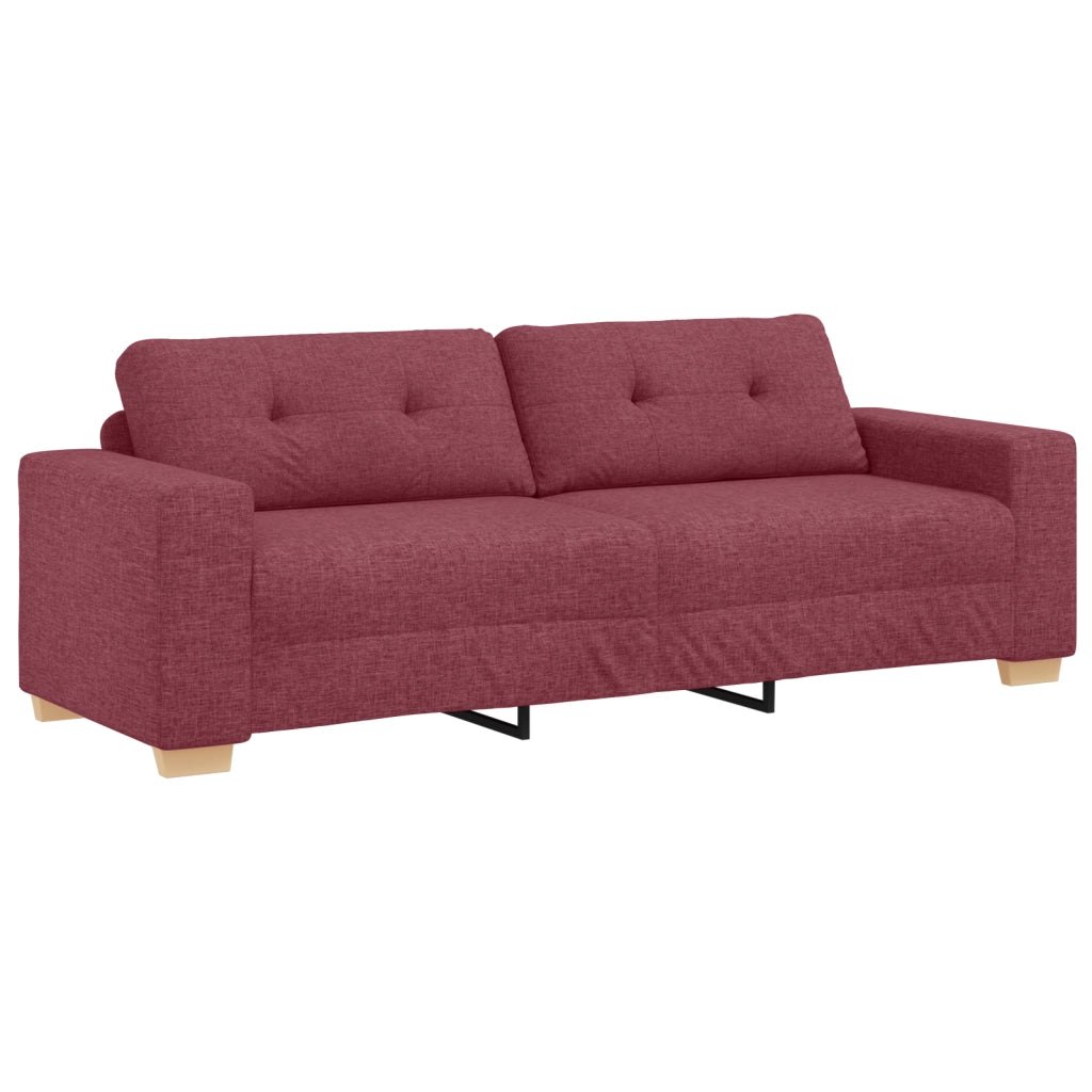 Set di divani 2 pcs Rosso Vino Tessuto 3324713