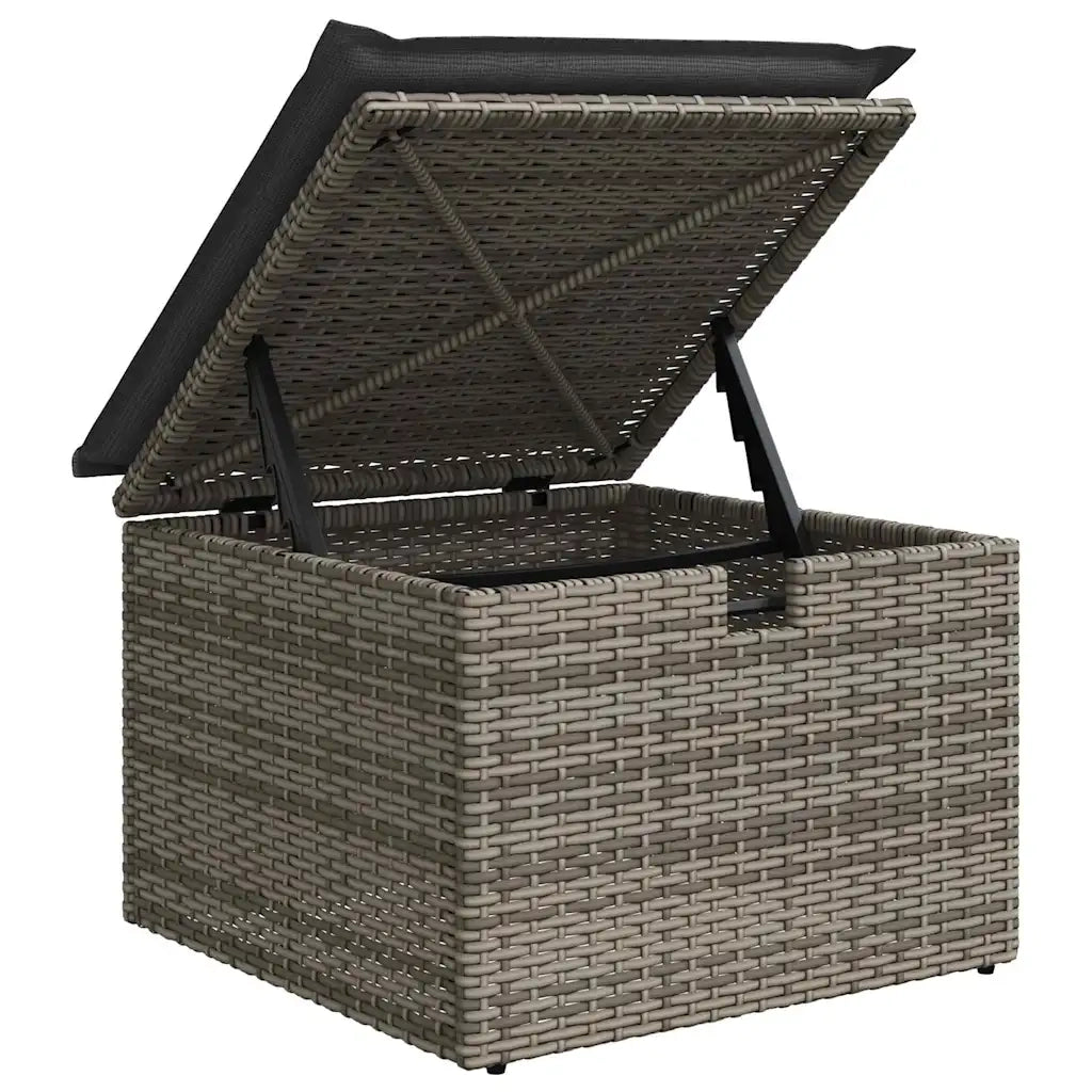 Set Divano da Giardino con cuscino 5 pcs Grigio polyrattan 3358858