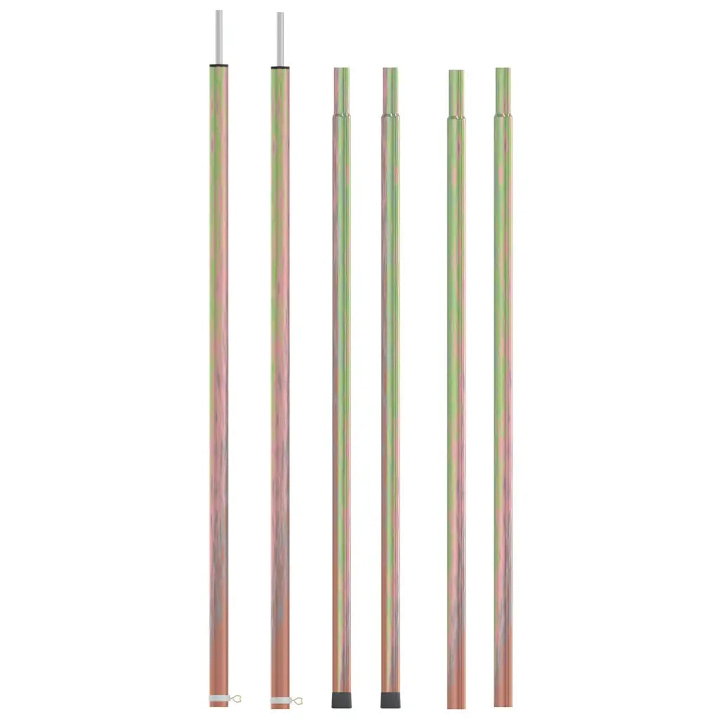 Aste Telescopiche per Tende 170-255cm 2 pz in Acciaio Zincato CFW2741312