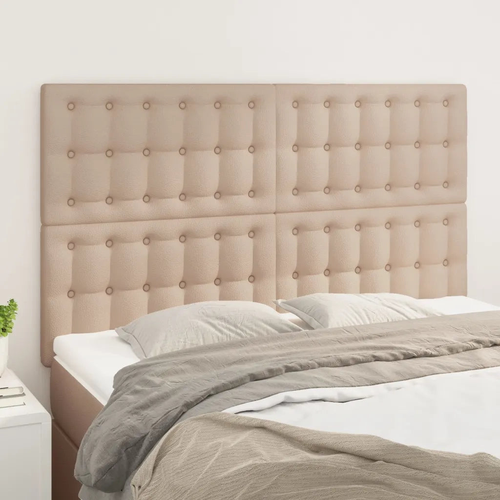 Testiera | Testata Cappuccino 144x5x118/128 cm in Similpelle