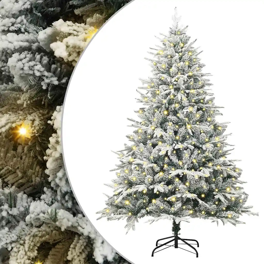 Albero di Natale artificiale preilluminato Verde 180 cm