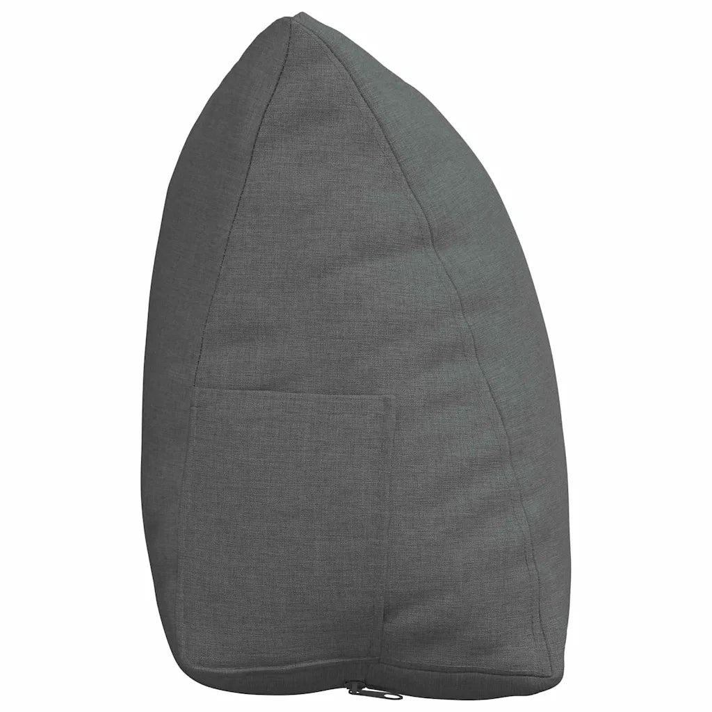 Cuscino per Schiena Grigio scuro 45 x 20 x 35 cm Tessuto 42015003
