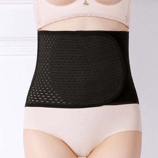 Supporto Postnatale per la Cintura - Assistenza Respiratoria Elastica - Adattabile - (XL - Nero)