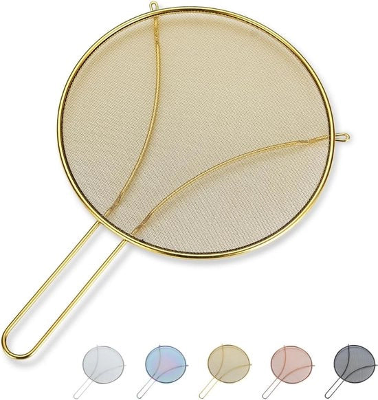 Protezione per mano da ustioni, copertura per pentola in acciaio inossidabile, set di schermi per pentola, protezione contro spruzzi di olio caldo, schermo per pentola per prevenire ustioni.