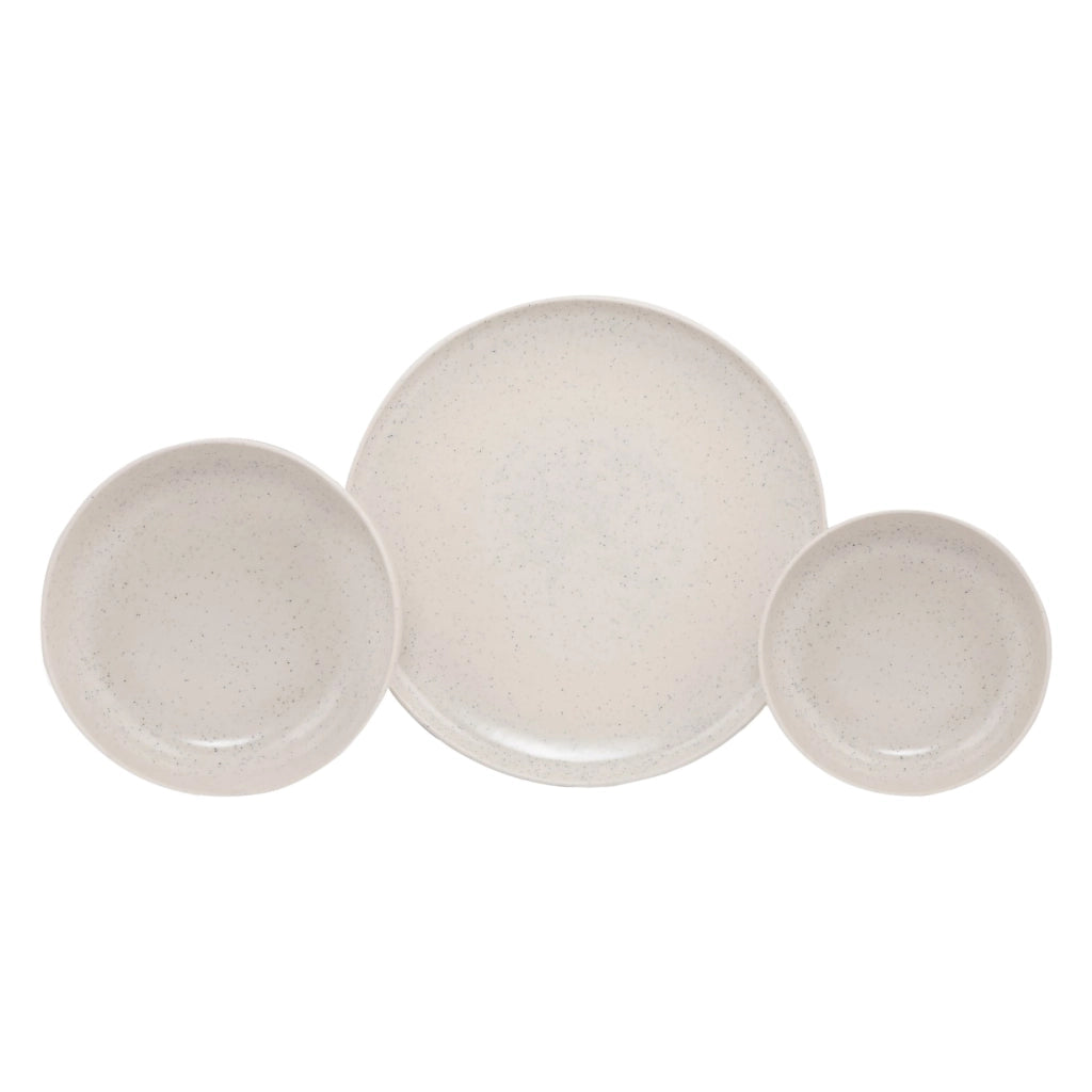 Notatale, Servizio Piatti set da 18, Bianco Crema