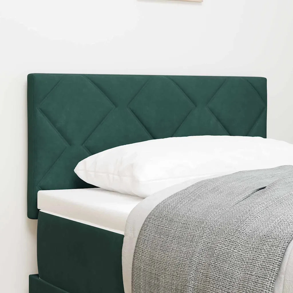 Testiera | Testata Verde Scuro 80 cm Velluto