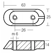 PIASTRINA 80-300HP IN ALLUMINIO