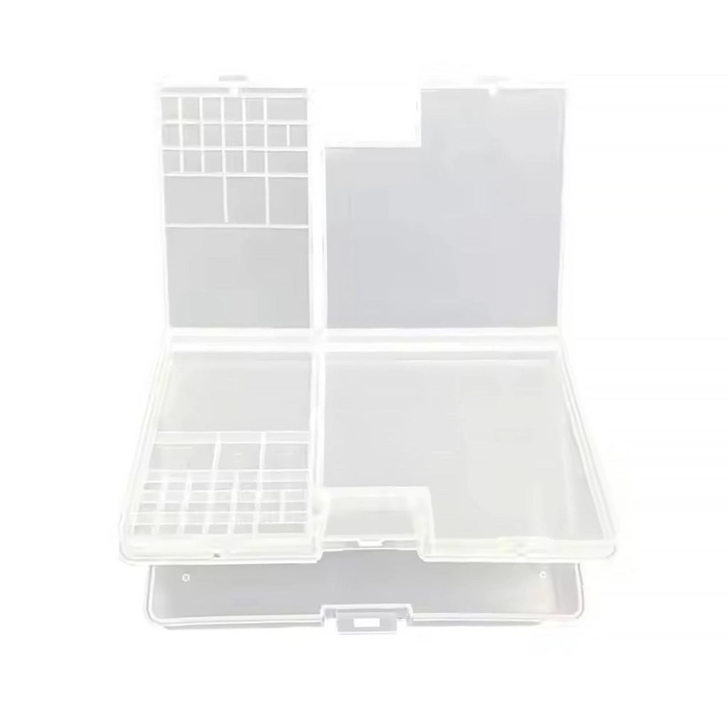 Organizer Plastico a Due Livelli – 180 x 115 x 35 mm | Materiale PP Resistente | Per Componenti Elettronici, Viti, Cavi
