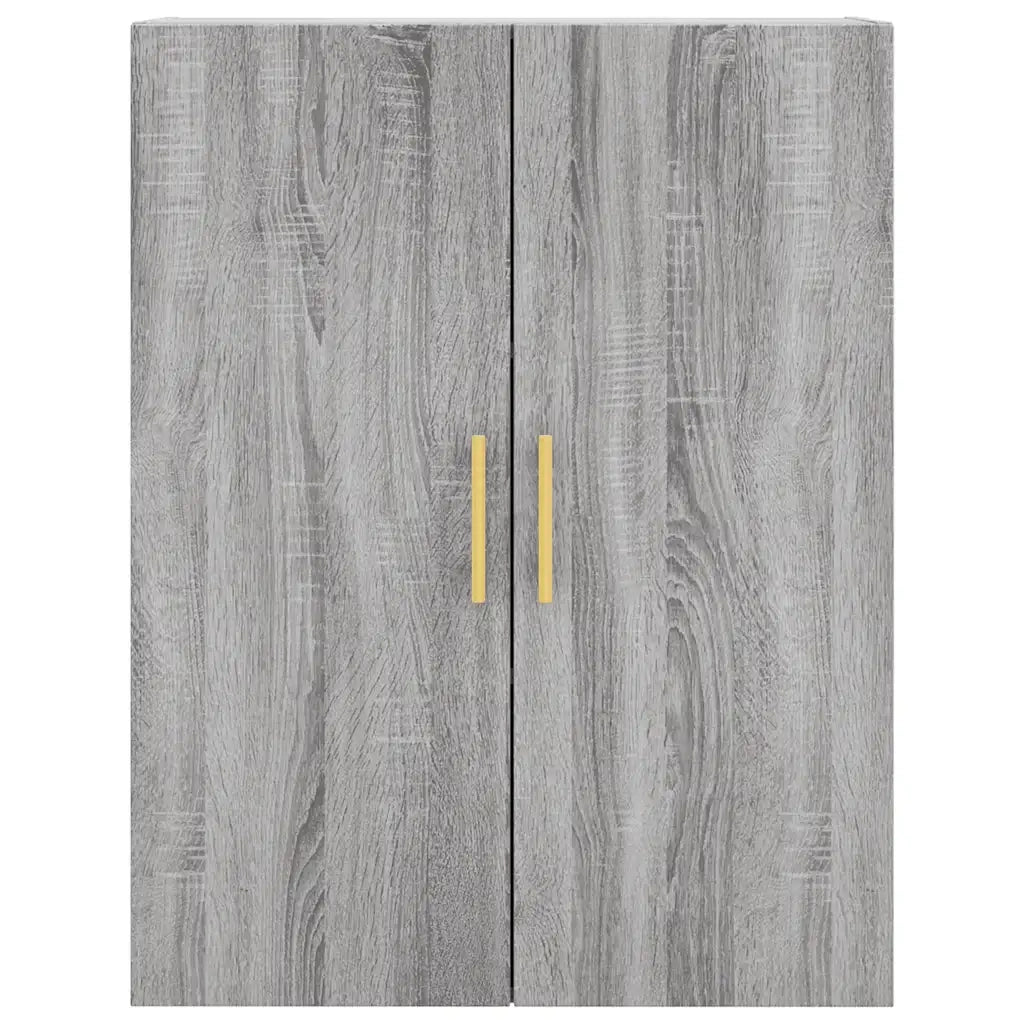 Credenza Grigio Sonoma 69,5x34x180 cm in Legno Multistrato 3195673