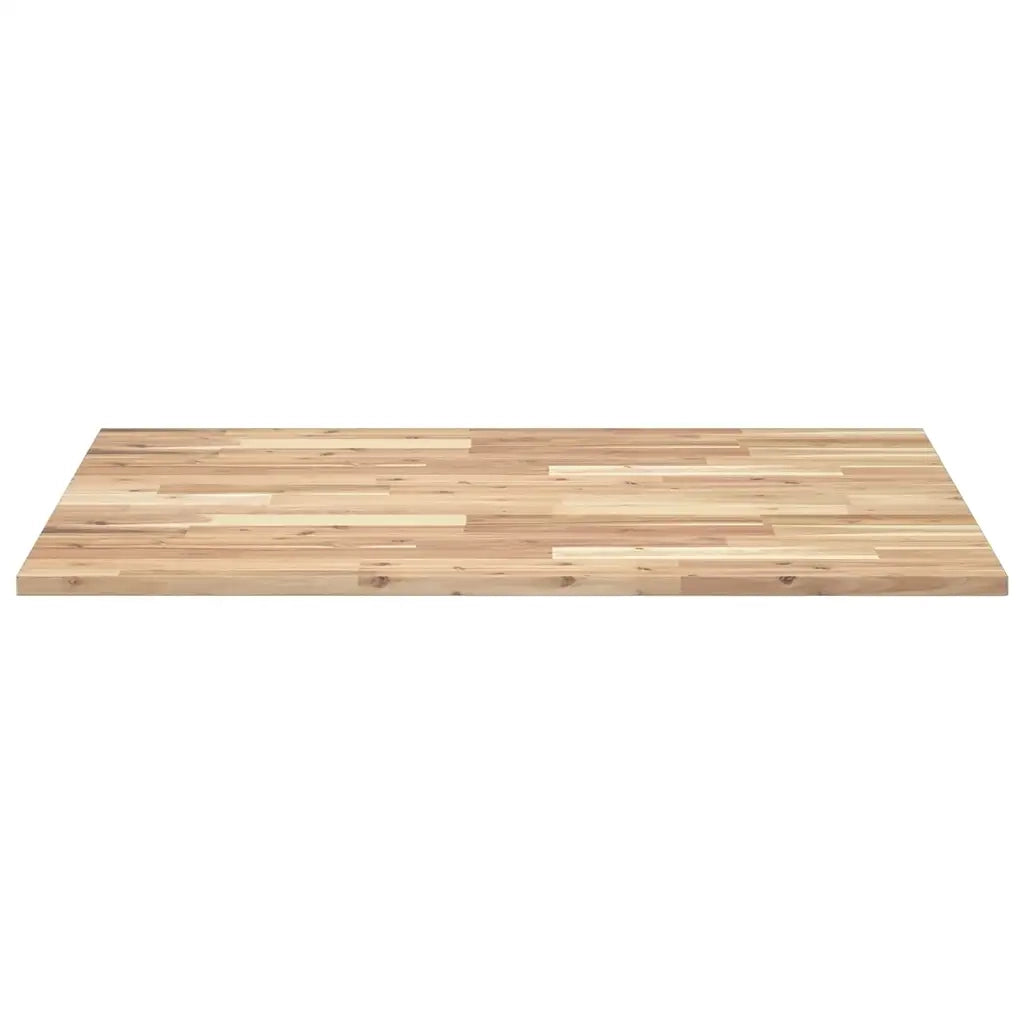 Piano Tavolo | Superficie Tavolo | Piano Scrivania Rettangolare 100x80x2cm Legno Massello di Acacia