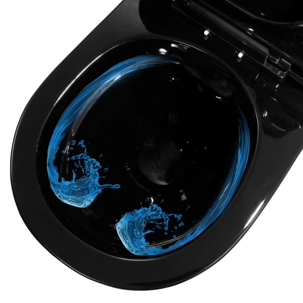 WC sospeso senza brida vaso in ceramica nero 02_0003588