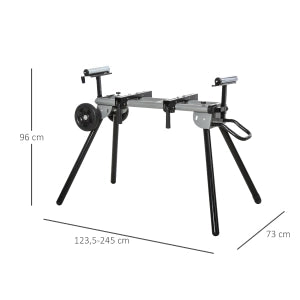SUPPORTO PER SEGA A TRONCARE REGOLABILE 123,5-245 cm Acciaio Nero
