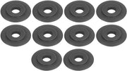 Set di 10 fogli di taglio per tubi in acciaio all'manganese - progettazione ultra sottile - sostitutivo per trapano - diametro esterno 18 mm - materiale resistente all'usura