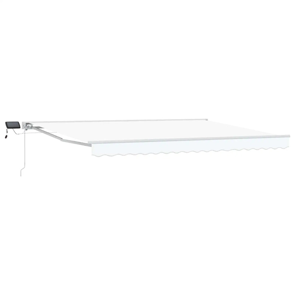 Cornice per Tenda Manuale con LED Bianco 4 × 3,5 m 3420643