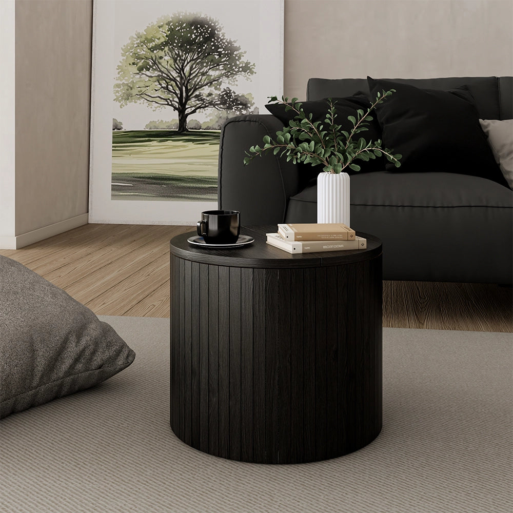 Vicco Tavolino Quercia/nero 38 x 38 cm