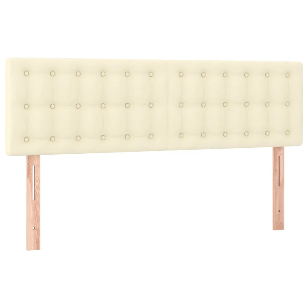 Giroletto a Molle con Materasso Crema 140x190 cm in Similpelle 3127309
