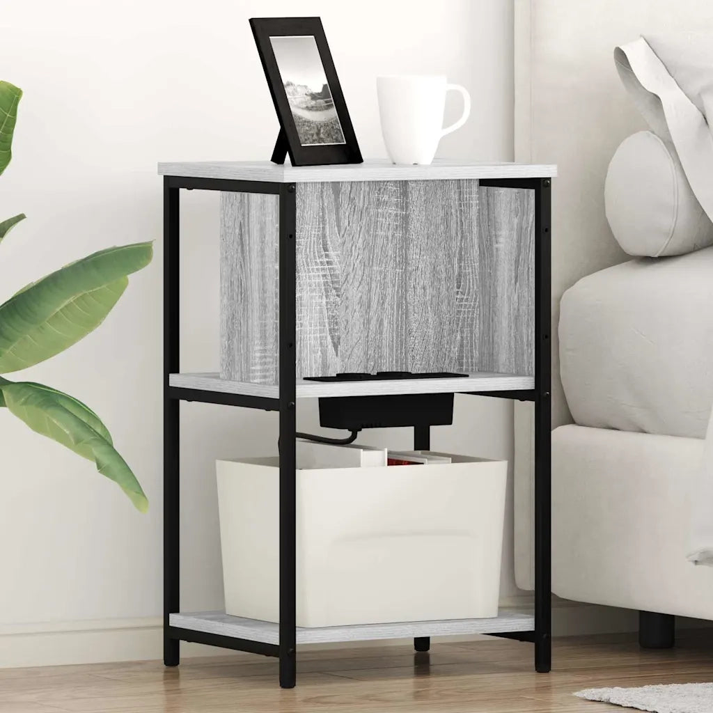 Armadio da Notte 2 pcs Grigio Sonoma 38 x 31 x 61 cm 859457