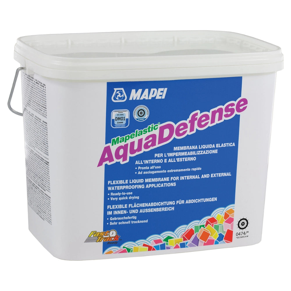 Membrana liquida elastica impermealizzante rivestimenti mapelastic aquadefense *** formato 15 kg, confezione 1