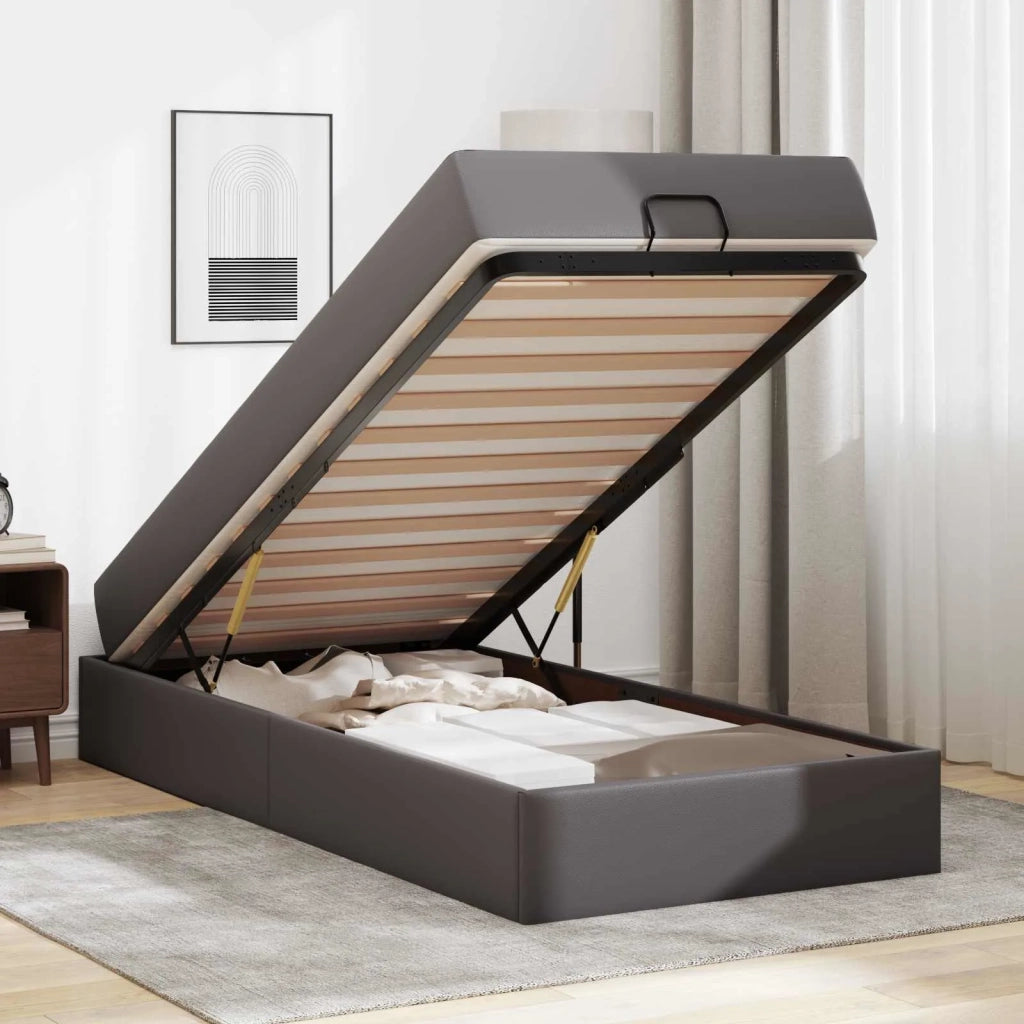 Struttura letto con materasso Altro 2 pcs Grigio PVC 3399407