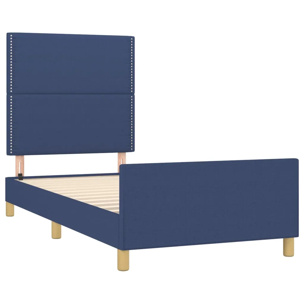 Giroletto senza Materasso Blu 100x200 cm in Tessuto 3124958