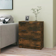 Credenza-Buffet-Armadio da cucina Rovere Fumo 60x30x70 cm in Legno tecnico 863251