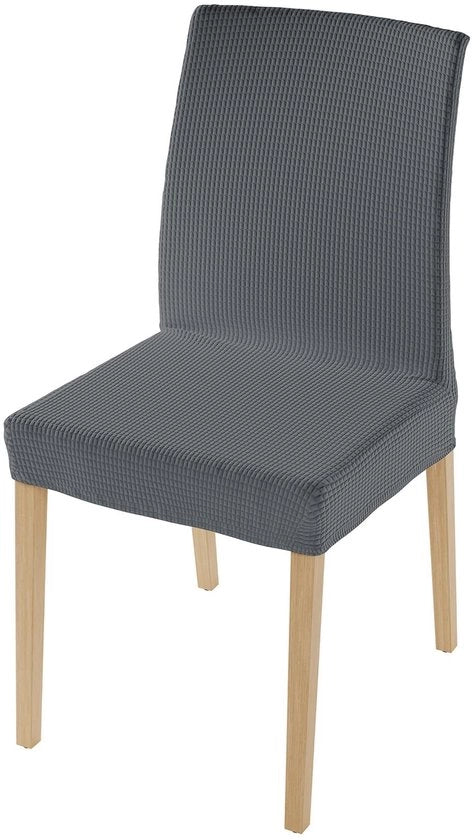 Set di 2 cuscini per sedile - colore grigio scuro - tessuto di alta qualità - forma perfetta - lavabile in lavatrice a 30 gradi