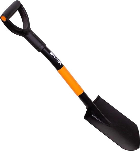 Spada da giardino a punta rigida 75 cm - Acciaio metallico - Manico D - Piccola vanga da giardino - Prodotto in UE
