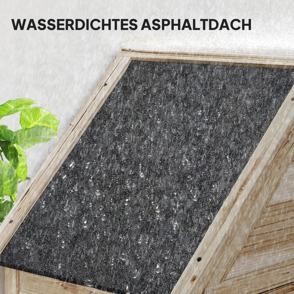 Capanno da Giardino con 4 Ripiani ¨C Minimal ¨C Legno 80x49x170 cm Marrone Chiaro