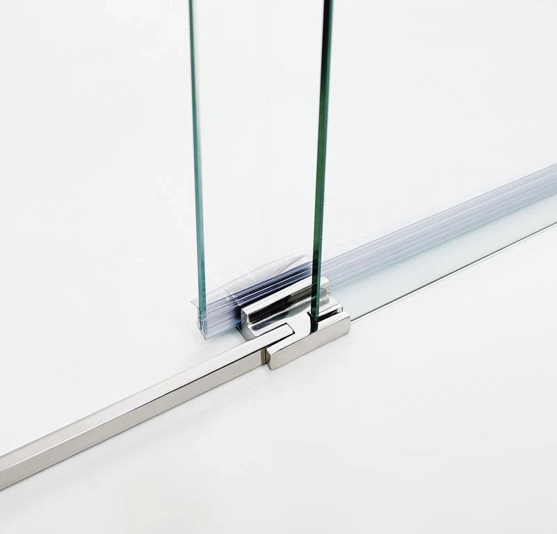 Box doccia frontale BYPASS 2 porte scorrevoli 160 cm (148-158) cromo