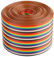 Cavo a raggiera 40p - 1 m - Materiale PVC termoresistente - Cavo di distanza - Adatto a diverse applicazioni - Colore multistrato.