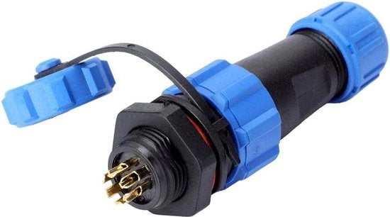 Connessione IP68 2Pin aeronautica, waterresistente, lunghezza 65 cm.