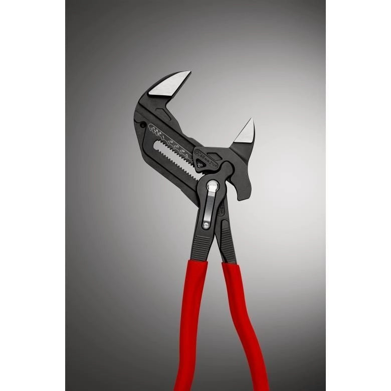 Knipex 86 01 300 Pinza Chiave Regolabile 300 mm mordenti lisci 24 posizioni acciaio cromo vanadio colore Rosso