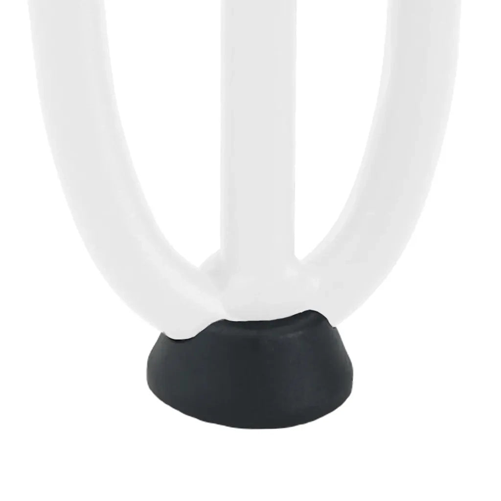Gambe a forcina per tavolino 4 pz bianche 42 cm in acciaio massiccio 4012441