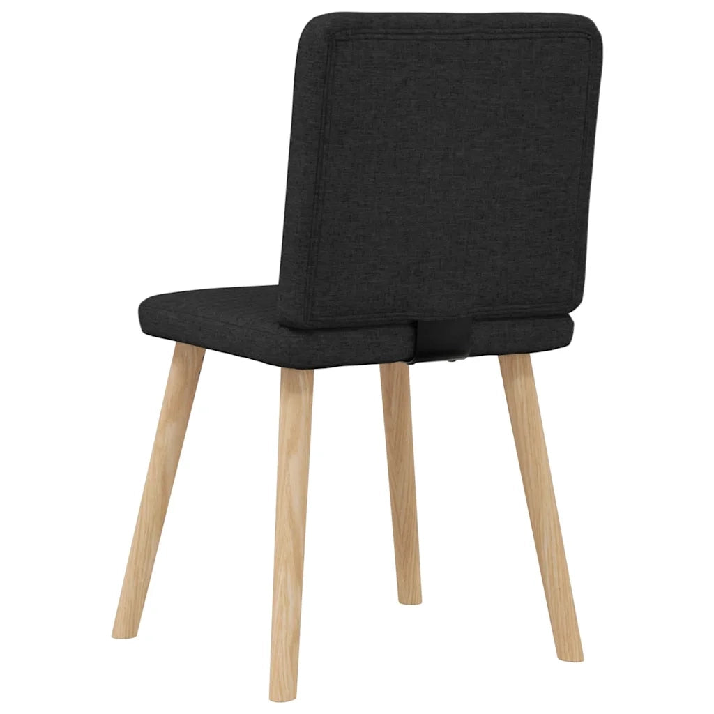 Sedie da Pranzo 6 pz Nere in Tessuto 3315516