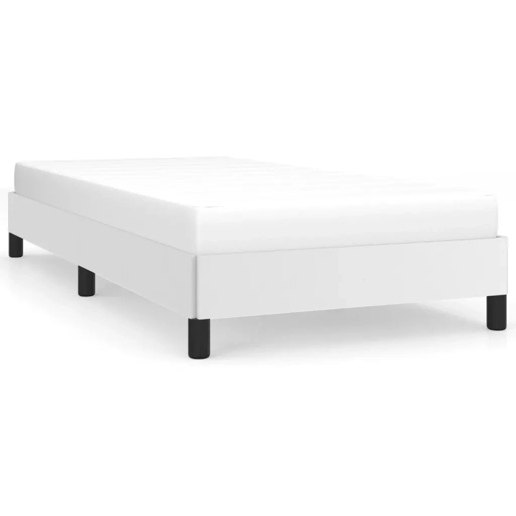 Giroletto-Struttura Letto Bianco 90x190 cm in Similpelle 399518