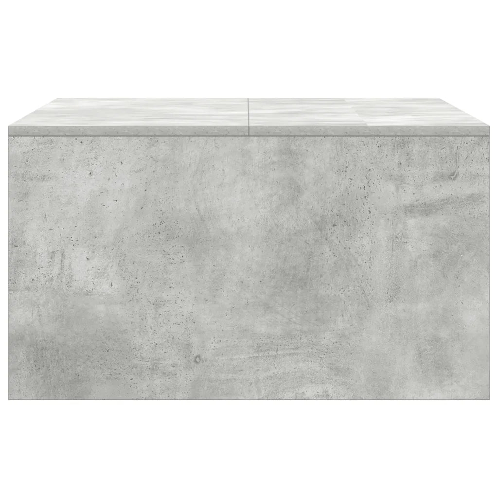 Tavolino da salotto | Tavolino da caff¨¨ | Tavolino da Soggiorno con Cassetti Grigio Cemento 70,5x70x40 cm