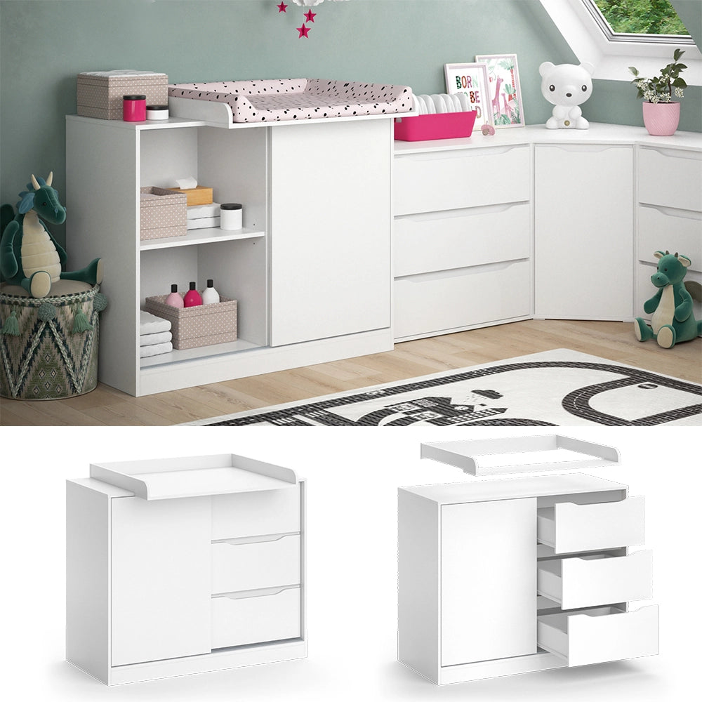Vicco Fasciatoio Bianco 113 x 93 cm con fasciatoio